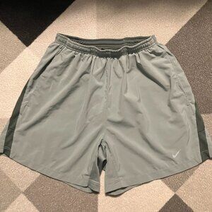 Nike Women's Brief-lined Light Sage Green Running Shorts Size S